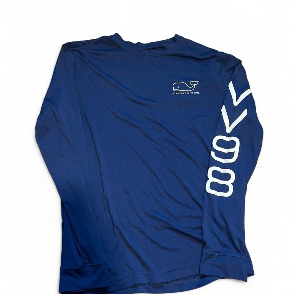 Vineyard Vines Men's Blue Long Sleeve Tee